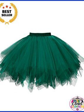 Tulle Mini Tutu Skirt High Waisted Ballet Petticoat Party